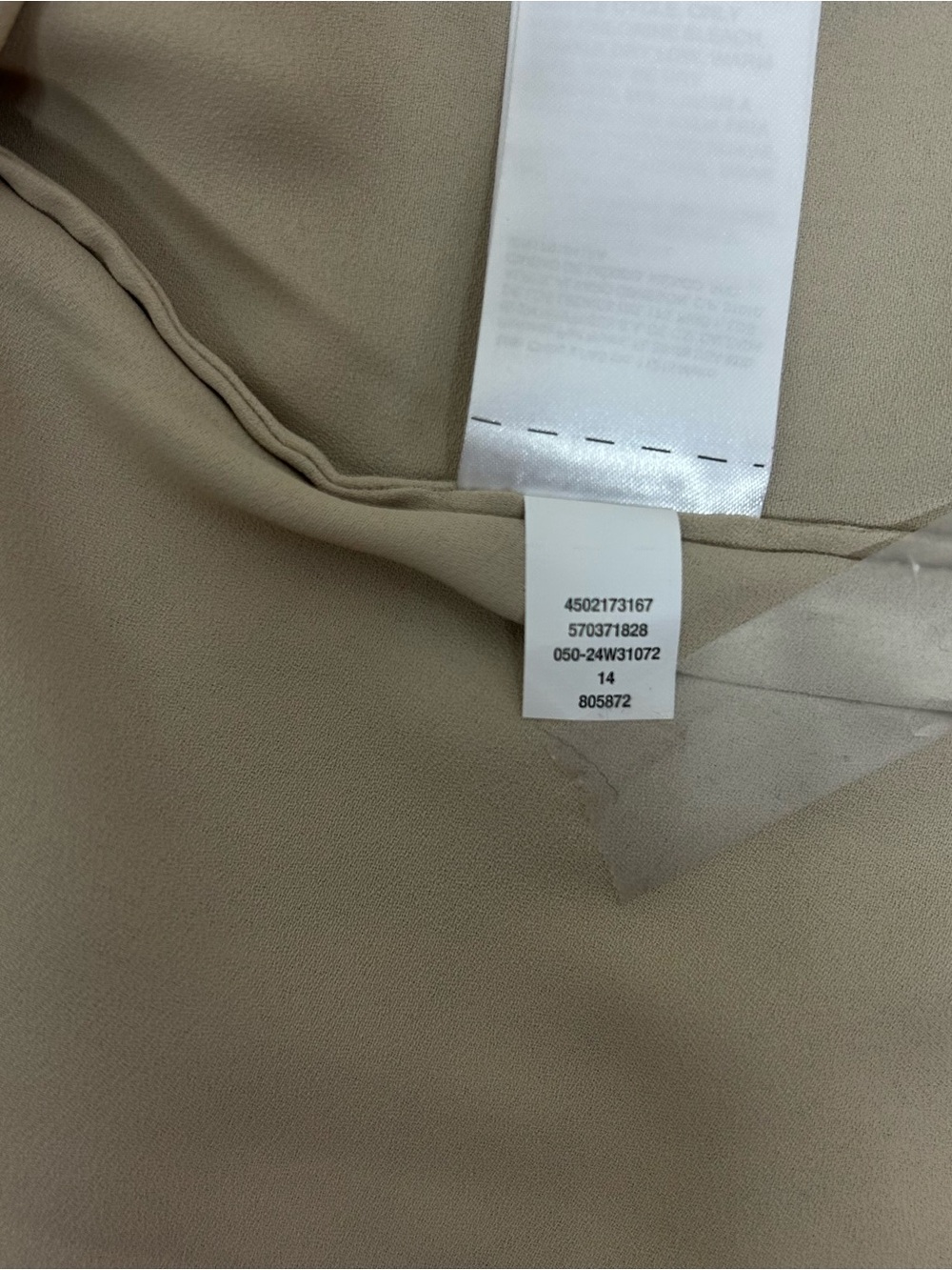 White House Black Market Cream and Black Patterned Maxi Dress with Gold Thread - Picture 8 of 8